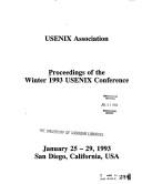 Cover of: Usenix Winter Conference Proceedings, 1993: San Diego, CA