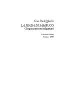 Cover of: La spada di sambuco by Gian Paolo Marchi