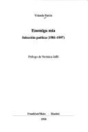 Cover of: Enemiga mía: selección poética (1981-1997)