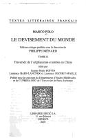 Cover of: Le devisement du monde by Marco Polo