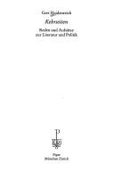 Cover of: Kehrseiten: Reden und Aufsätze zur Literatur und Politik