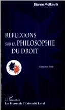 Cover of: Réflexions sur la philosophie du droit
