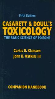 Cover of: Casarett & Doull's Toxicology, Companion Handbook by 