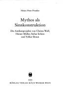 Mythos als Sinnkonstruktion by Heinz-Peter Preusser