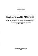 Cover of: Sainte-Marie-Majeure by Victor Saxer