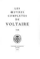 Cover of: Voltaire éditeur: œuvres de 1769-1770