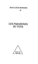 Cover of: Les paradoxes du vote