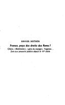 Cover of: France, pays des droits des Rom ?: gitans, bohémiens, gens du voyage, Tsiganes face aux pouvoirs publics depuis l : e 19e siècle