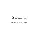 Cover of: Stratégies pour l'action culturelle