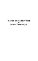 Cover of: Génie du territoire et identité politique