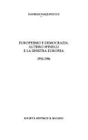 Cover of: Europeismo e democrazia by Daniele Pasquinucci