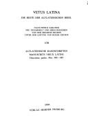 Cover of: Altlateinische Handschriften =: Manuscrits vieux latins : répertoire descriptif
