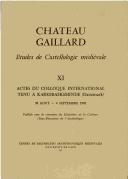 Cover of: Château Gaillard études de castellogie médiévale, IX-X by Château Gaillard Conference (9th 1978 Basel, Switzerland)