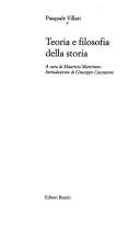 Cover of: Teoria e filosofia della storia