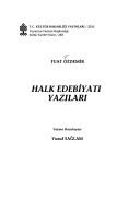 Cover of: Halk edebiyatı yazıları