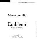 Cover of: Emblemi by Mario Pomilio