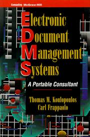 Cover of: Electronic document management systems by Thomas M. Koulopoulos