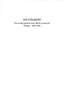 Cover of: Cosaques: une société guerrière entre libertés et pouvoirs : Ukraine, 1490-1790