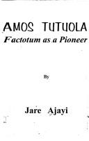 Cover of: Amos Tutuola: factotum as a pioneer