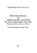 Cover of: Dirección General de Fabricaciones Militares by Manuel Cornejo Torino