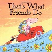 Cover of: That's what friends do