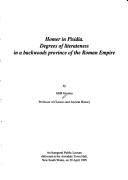Cover of: Homer in Pisidia: degrees of literateness in a backwoods province of the Roman Empire