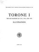 Cover of: Torone I: the excavations of 1975, 1976, and 1978
