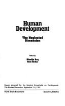 Cover of: Human development: the neglected dimension