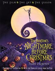 Cover of: Tim Burton's Nightmare Before Christmas by Frank Thompson