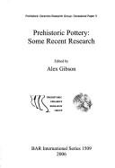 Cover of: Prehistoric pottery by edited by Alex Gibson.