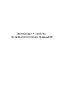 Introduction à l'histoire des migrations au Congo-Brazaville by Abraham Constant Ndinga-Mbo