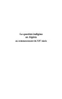 Cover of: La question indigène en Algérie: au commencement du XXe siècle