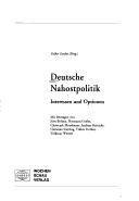 Cover of: Deutsche Nahostpolitik: Interessen und Optionen