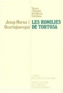 Les homilies de Tortosa by Josep Moran