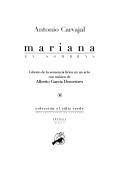Cover of: Mariana en sombras by Antonio Carvajal