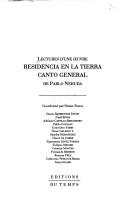 Cover of: Residencia en la tierra, Canto general de Pablo Neruda