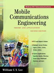 Cover of: Mobile communications engineering by William C. Y. Lee