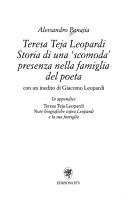Cover of: Teresa Teja Leopardi: storia di una ...