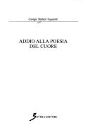 Cover of: Addio alla poesia del cuore