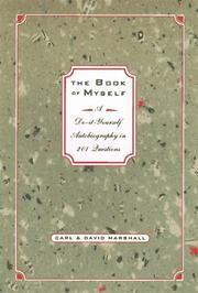 Cover of: The book of myself: a do-it-yourself autobiography in 201 questions