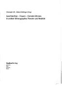 Cover of Geschlechter, Frauen, fremde Ethnien