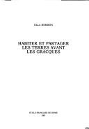 Cover of: Habiter et partager les terres avant les Gracques