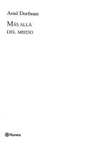 Cover of: Más allá del miedo by Ariel Dorfman