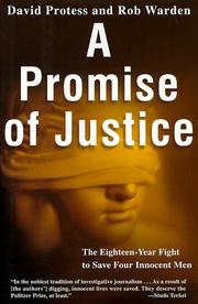 Cover of: A promise of justice