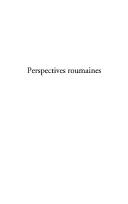Cover of: Perspectives roumaines by sous la direction de Catherine Durandin ; avec la collaboration de Magda Cârneci.