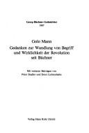 Cover of: Gedanken zur Wandlung von Begriff und Wirklichkeit der Revolution seit Büchner: Georg-Büchner-Gedenkfeier 1987