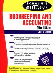 Schaum's outline of theory and problems of bookkeeping and accounting by Joel J. Lerner