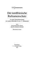 Cover of: Der nordfriesische Rufnamenschatz by Ulf Timmermann