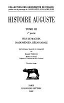Cover of: Histoire Auguste. by texte établi, traduit et commenté par Robert Turcan.