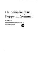 Cover of: Puppe im Sommer by Heidemarie Härtl, Heidemarie Härtl